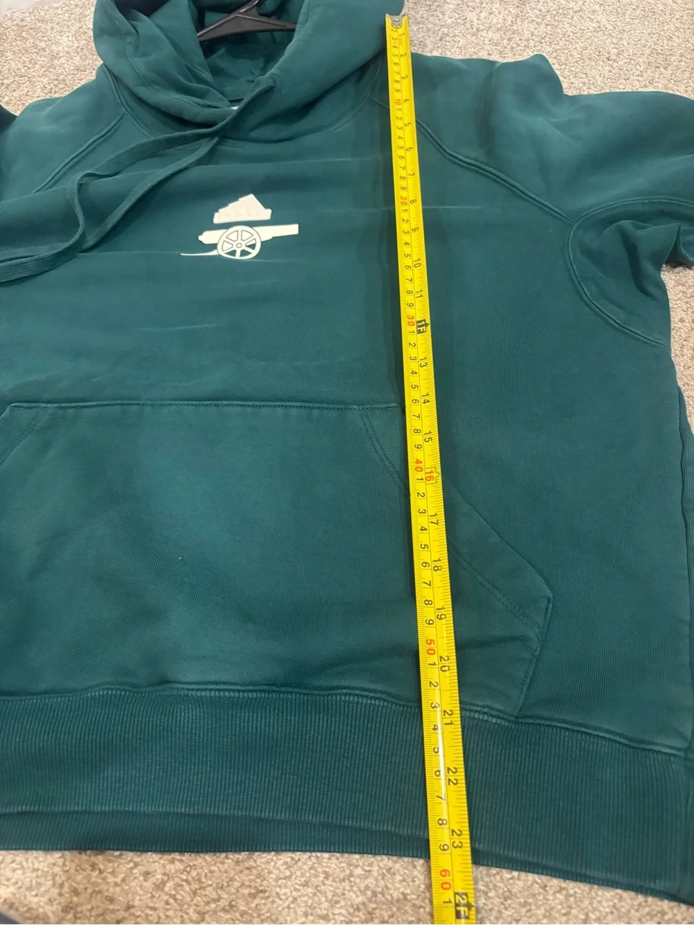 adidas Mens Arsenal Lifestyler Hoodie Small Loungewear Athleisure